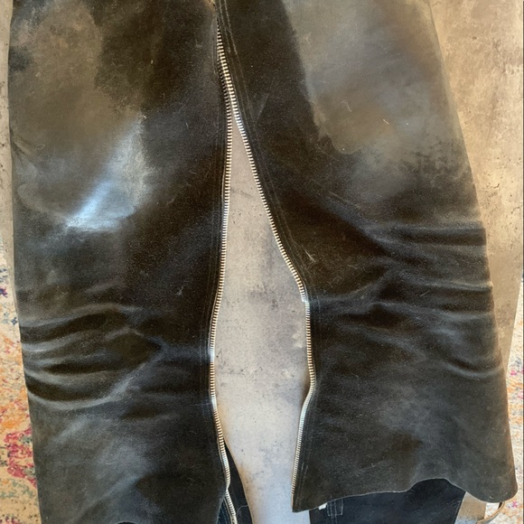 Buttery Soft Leather Riding Chaps - Picture 3 of 4